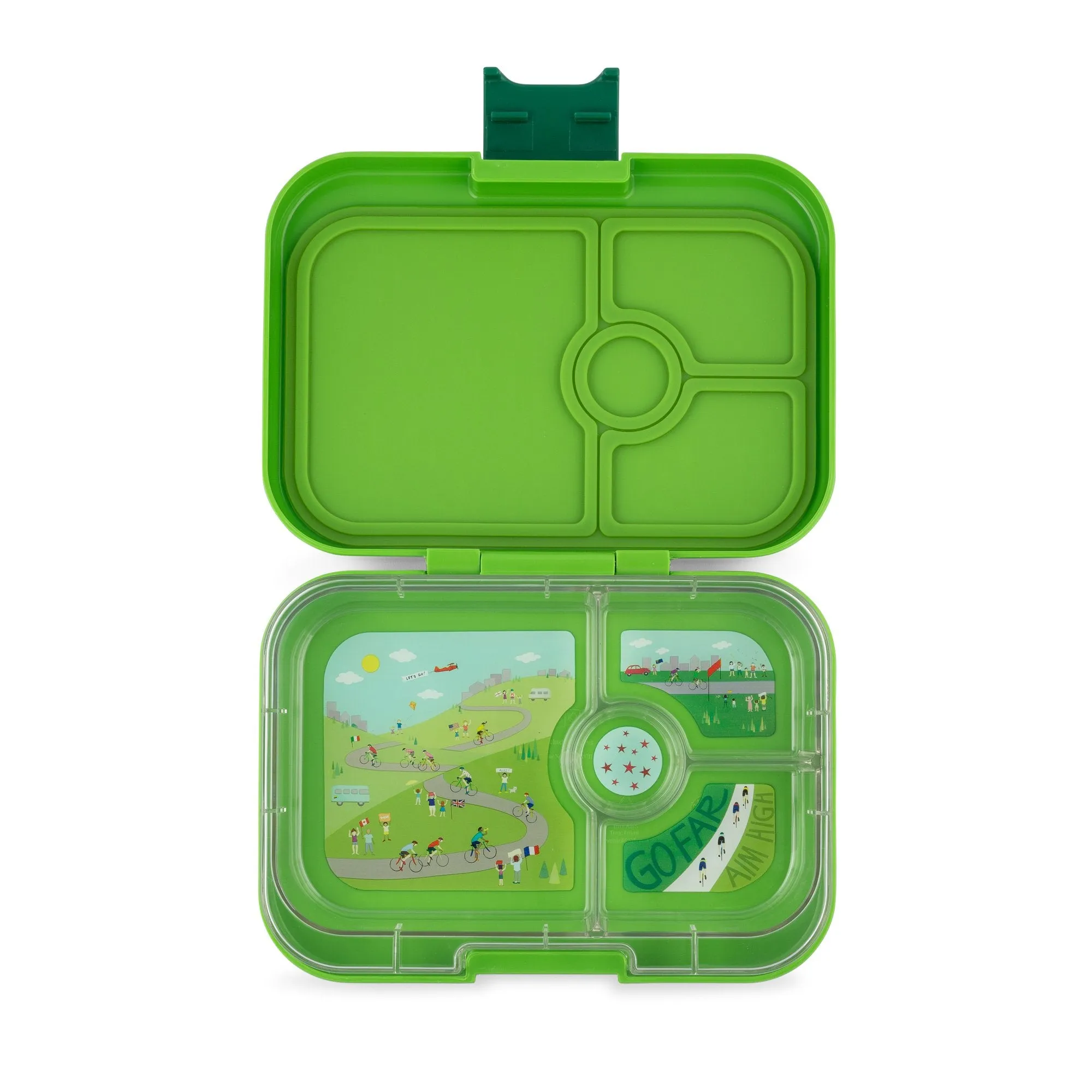 Yumbox Panino Go Green 4 Compartment Lunch Box