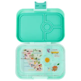 Yumbox Panino Surf Green Vintage California 4 Compartment Lunch Box